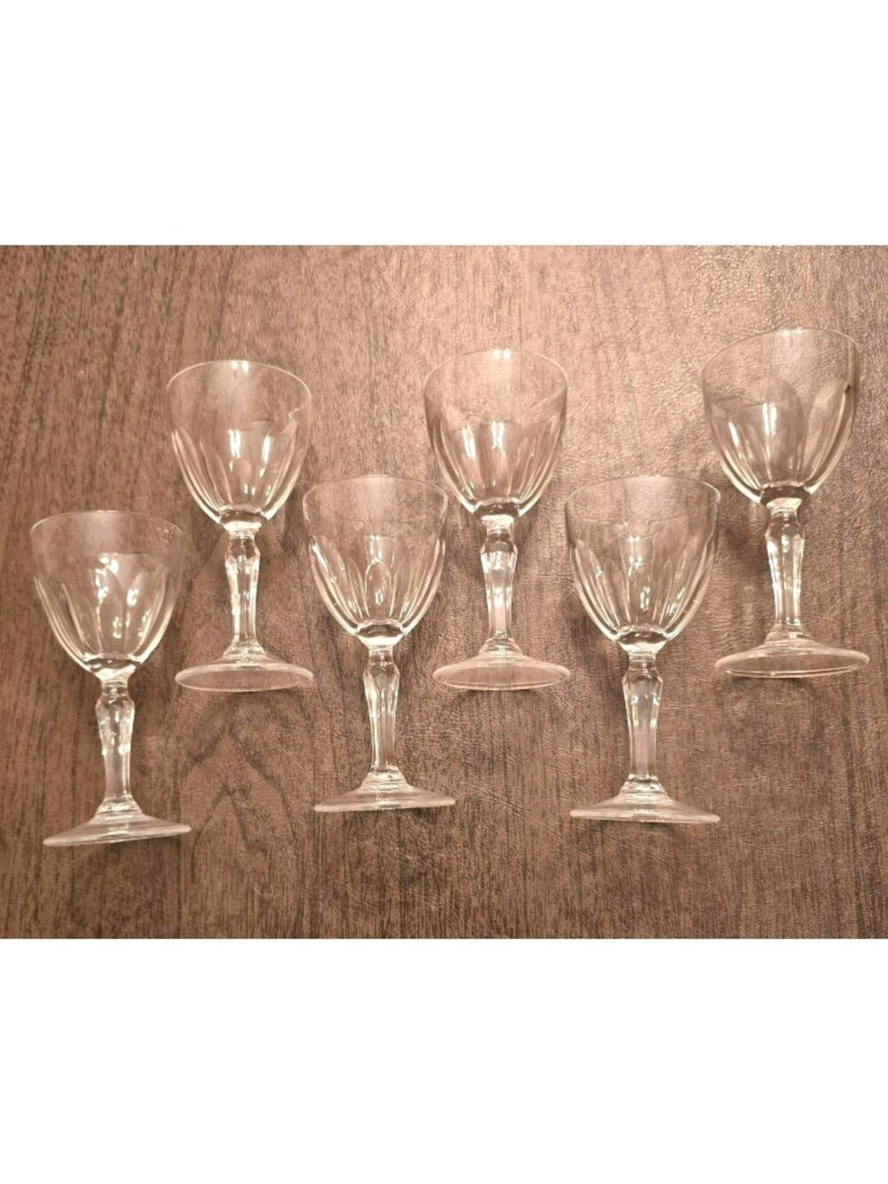 Vintage Cristal d'Arques Durand Washington Cordial Glasses Set of 6 JH1869